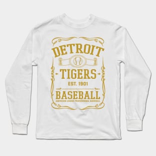 Vintage Tigers American Baseball Long Sleeve T-Shirt